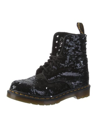 Dr. Martens Sequins Sequin Embellishments Combat Boots