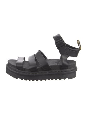 Dr. Martens Leather Leather Trim Embellishment Slingback Sandals