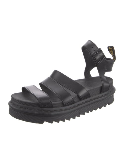 Dr. Martens Leather Leather Trim Embellishment Slingback Sandals