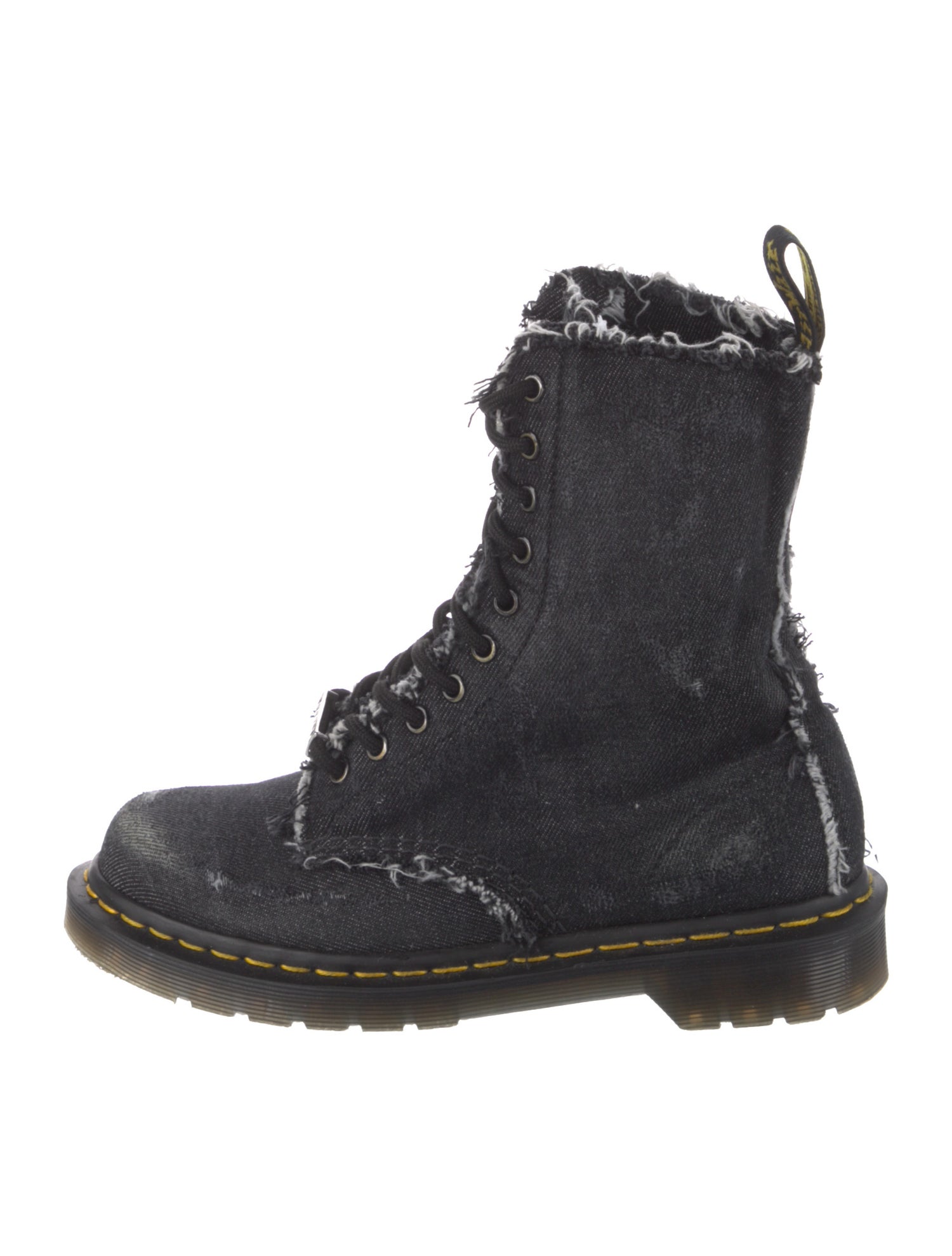 Dr. Martens Distressed Accents Combat Boots