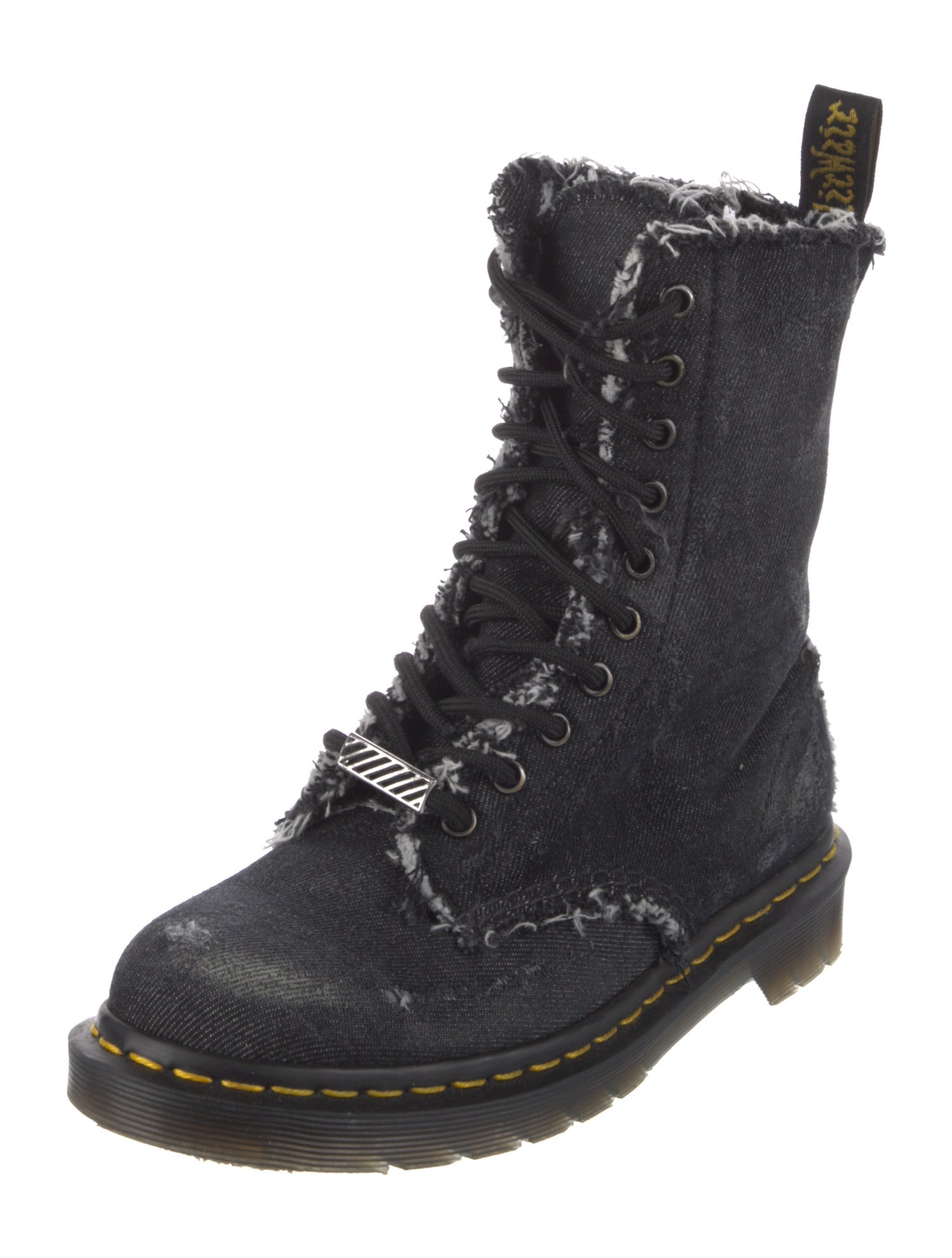 Dr. Martens Distressed Accents Combat Boots