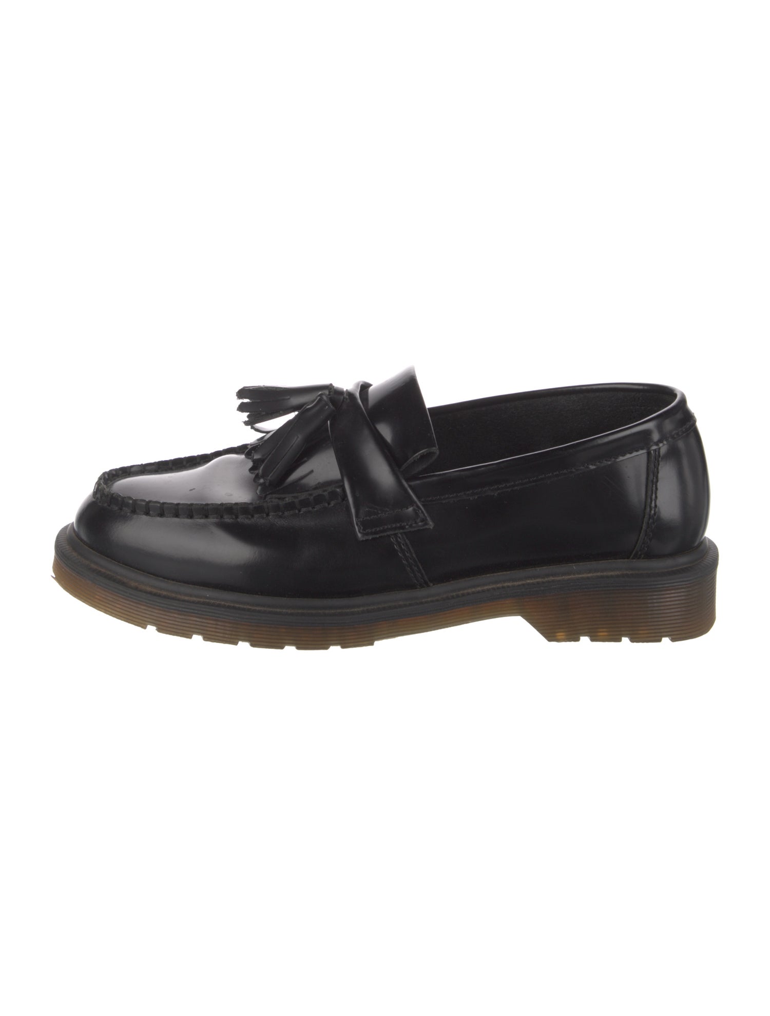 Dr. Martens Patent Leather Tassel Accents Loafers