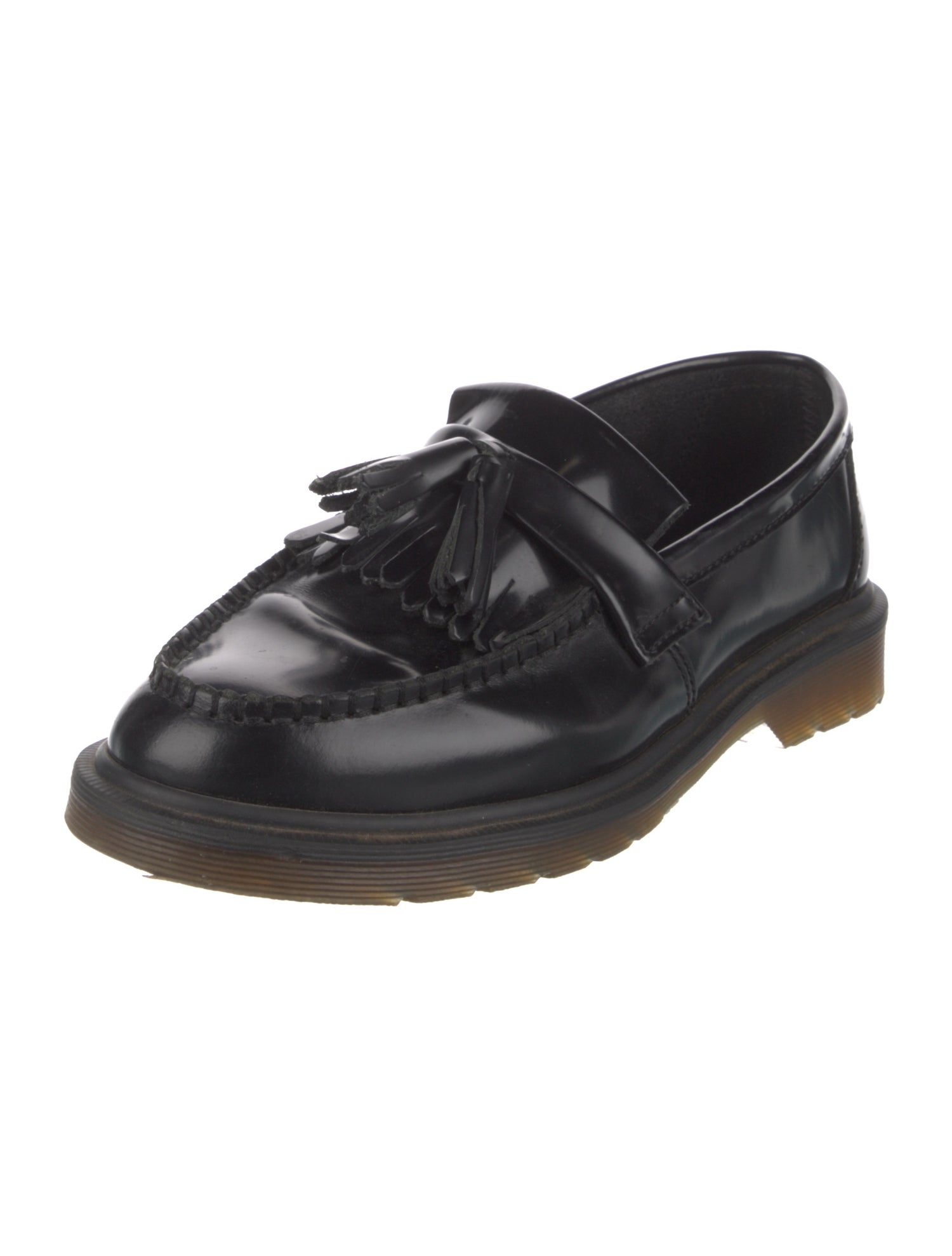 Dr. Martens Patent Leather Tassel Accents Loafers