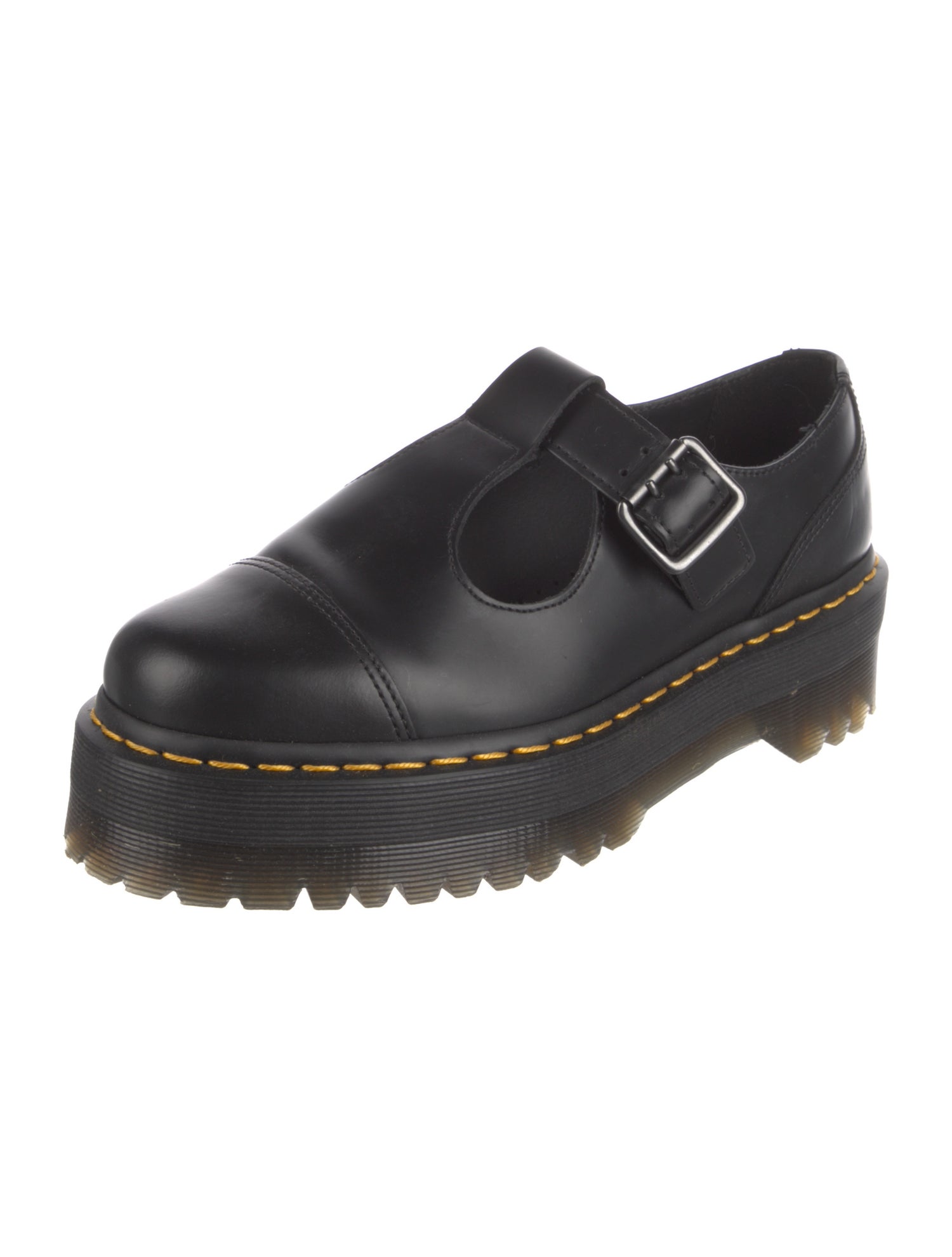 Dr. Martens Leather Cutout Accent Mary Jane Flats