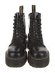 Dr. Martens Leather Whipstitch Trim Combat Boots