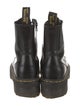 Dr. Martens Leather Whipstitch Trim Combat Boots