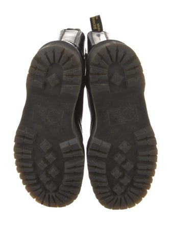 Dr. Martens Leather Whipstitch Trim Combat Boots