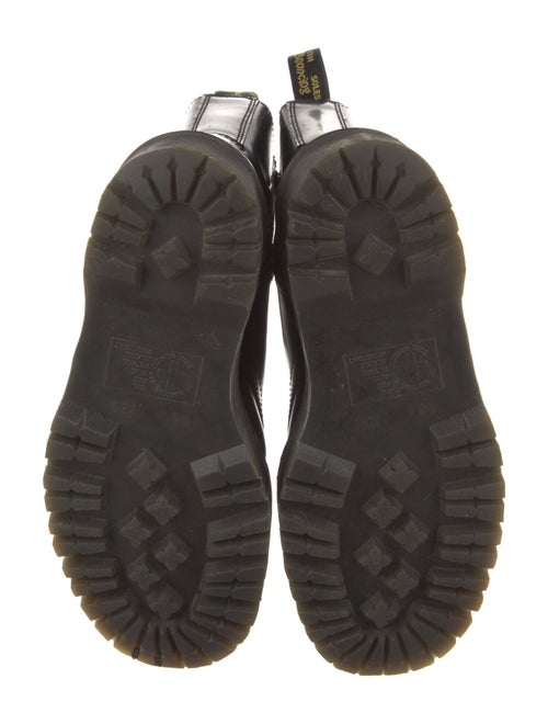 Dr. Martens Leather Whipstitch Trim Combat Boots