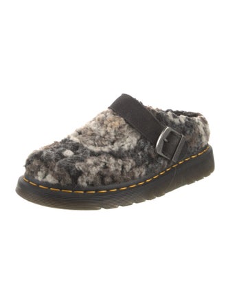 Dr. Martens Faux Fur Tie-Dye Print Mules
