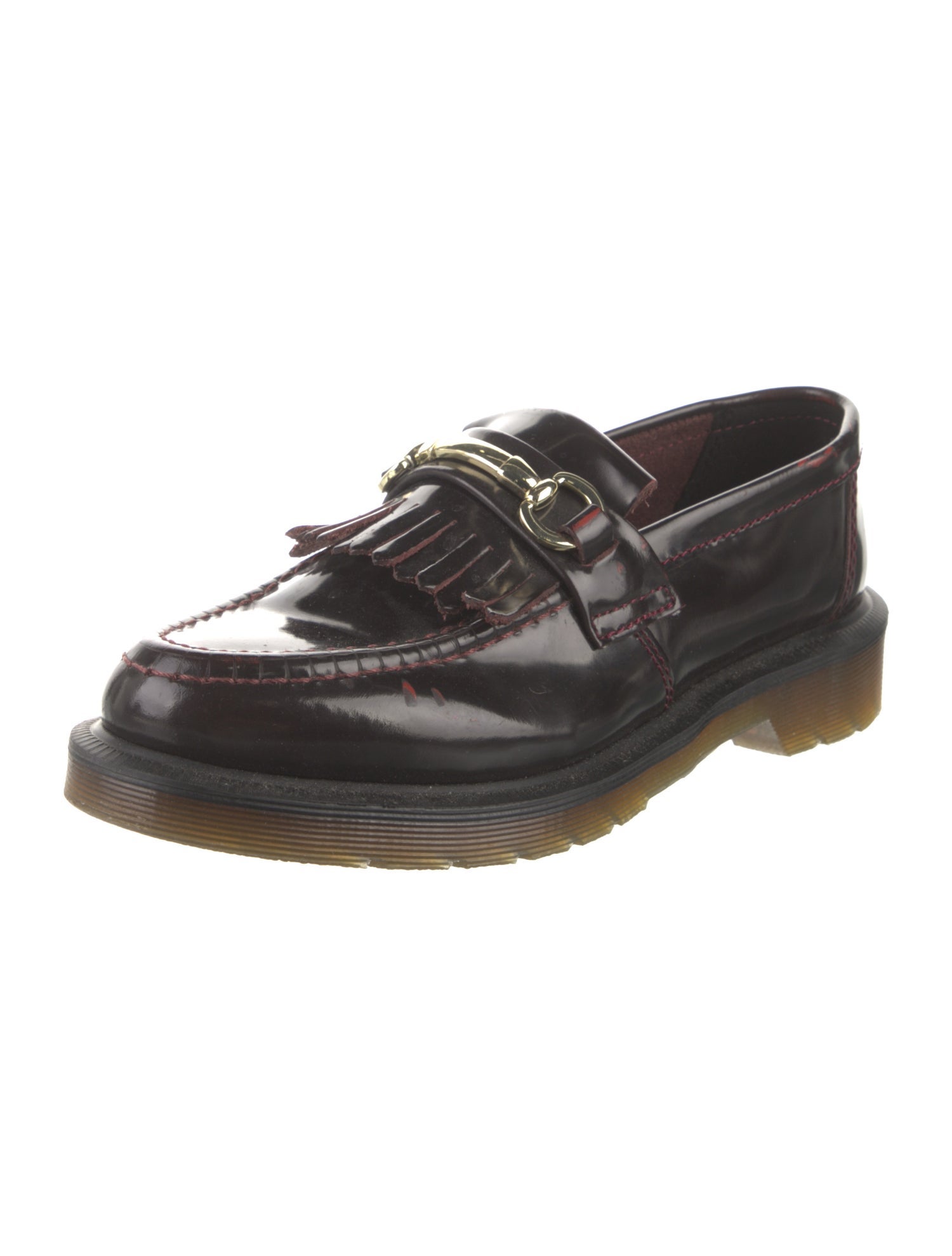 Dr. Martens Leather Tassel Accents Loafers