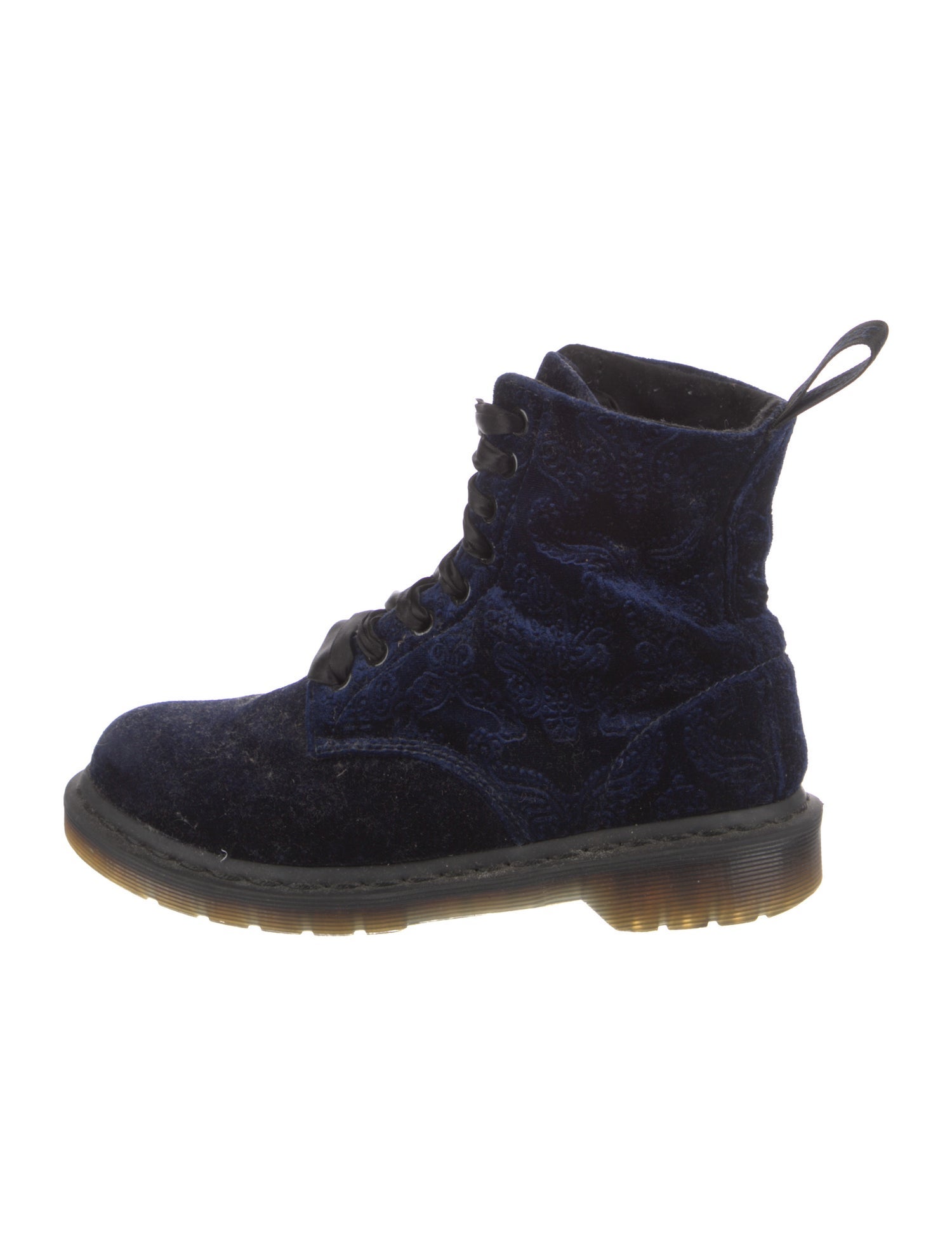 Dr. Martens Velvet Combat Boots