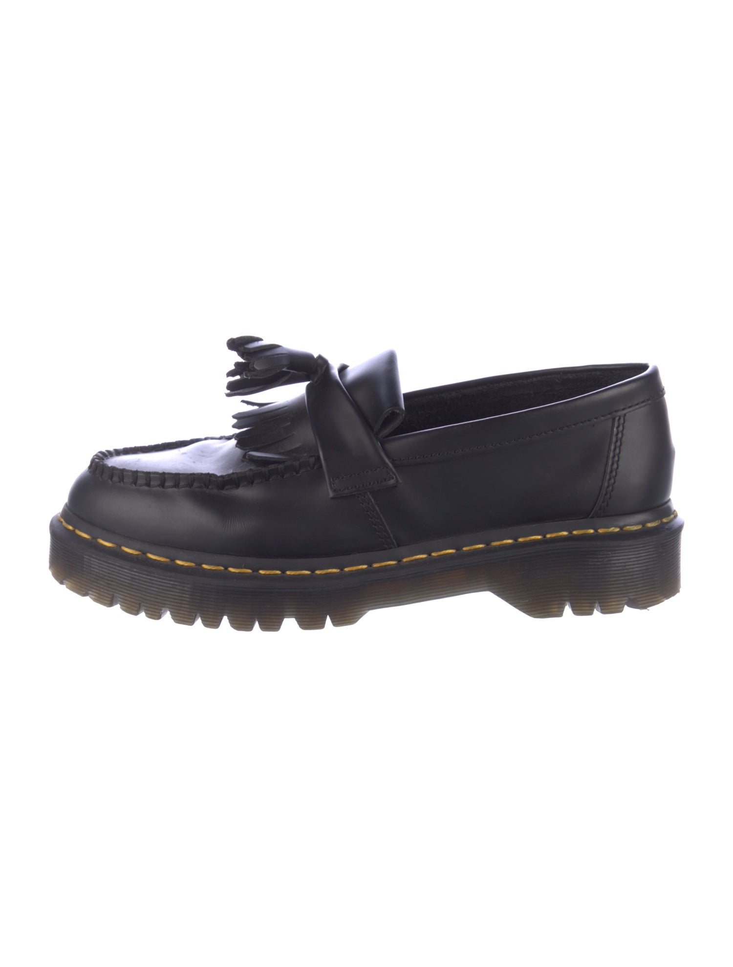 Dr. Martens Leather Tassel Accents Loafers