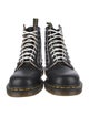 Dr. Martens Leather Studded Accents Combat Boots
