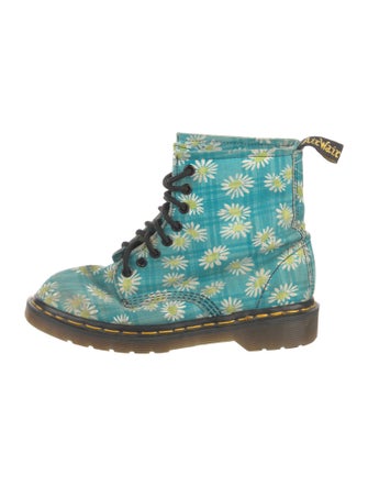 Dr. Martens Floral Print Lace-Up Boots