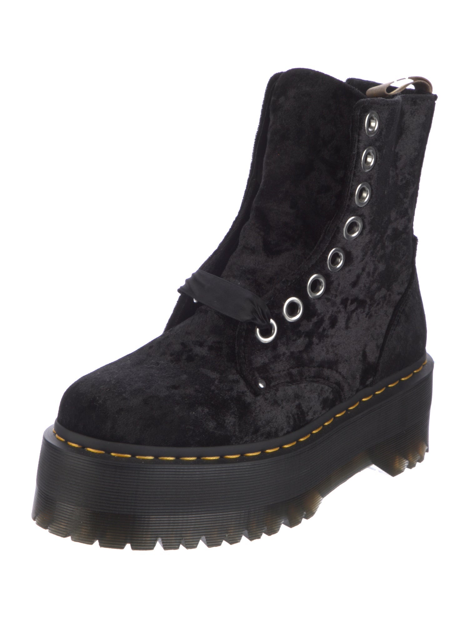 Dr. Martens Velvet Combat Boots