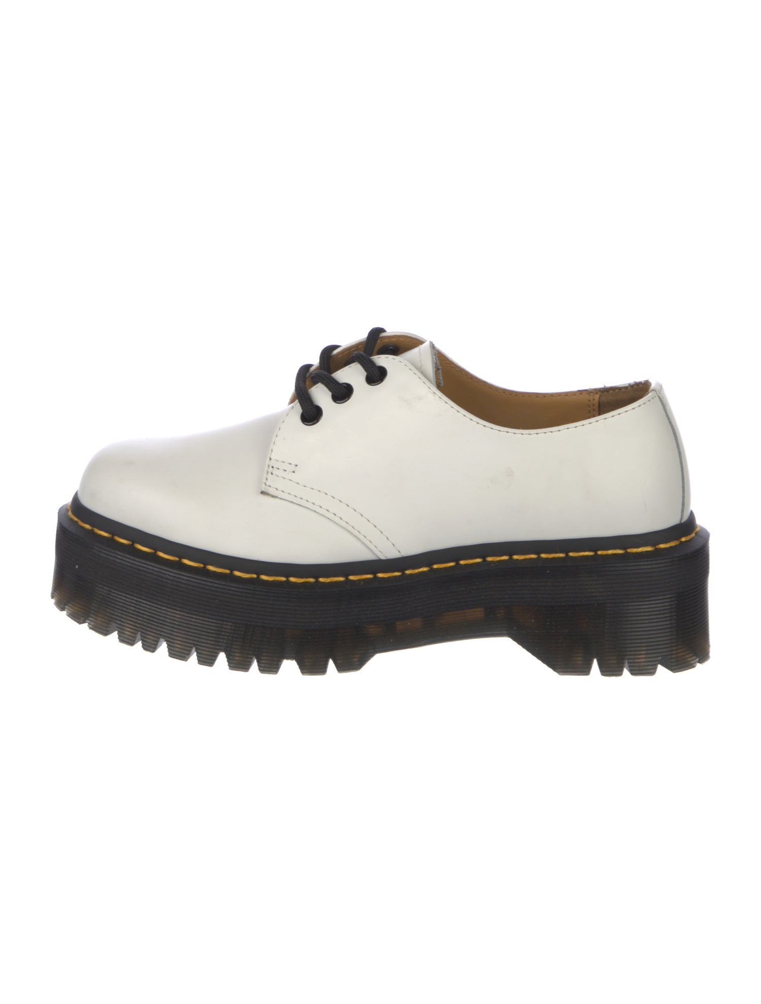 Dr. Martens Leather Colorblock Pattern Sneakers