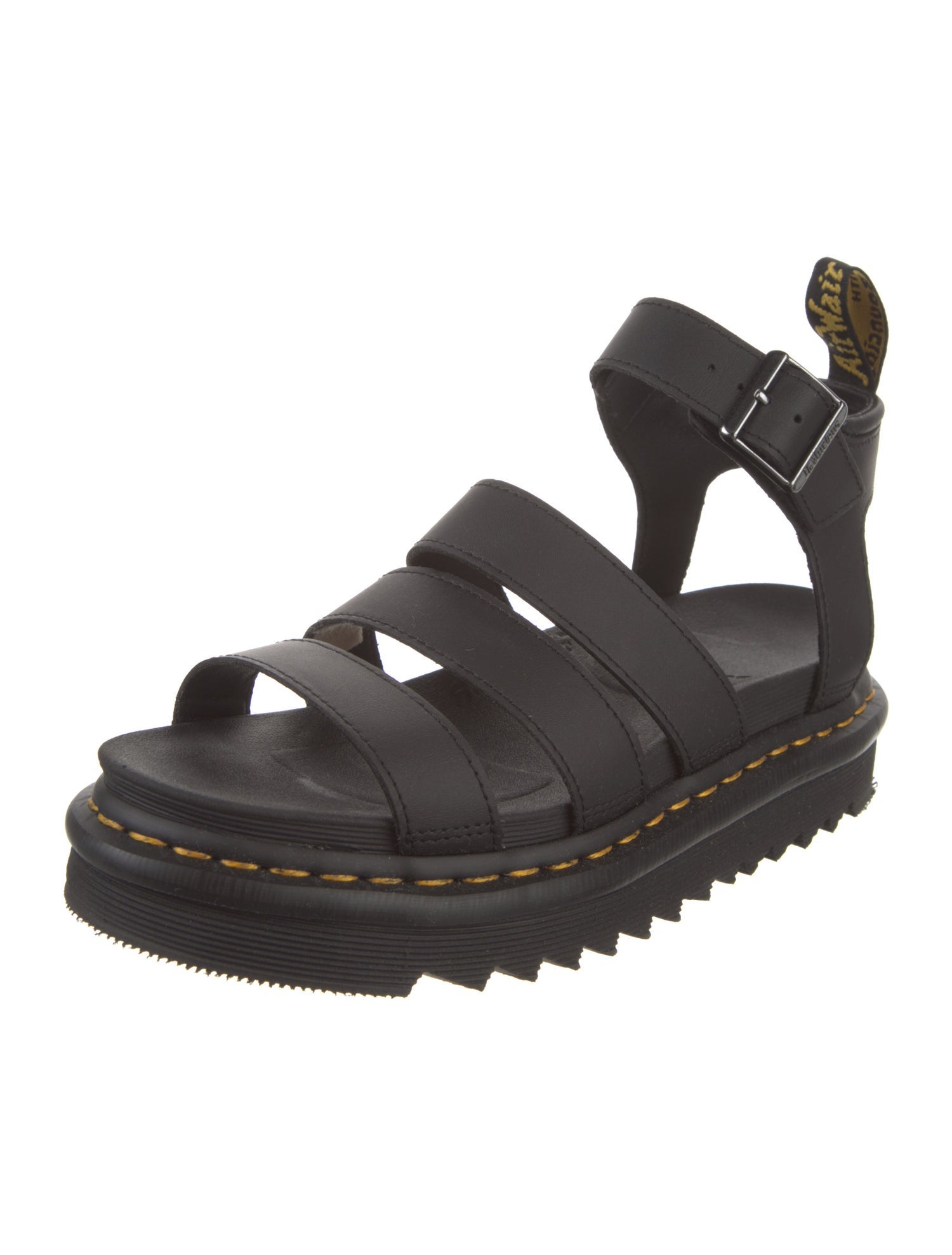 Dr. Martens Leather Cutout Accent Gladiator Sandals