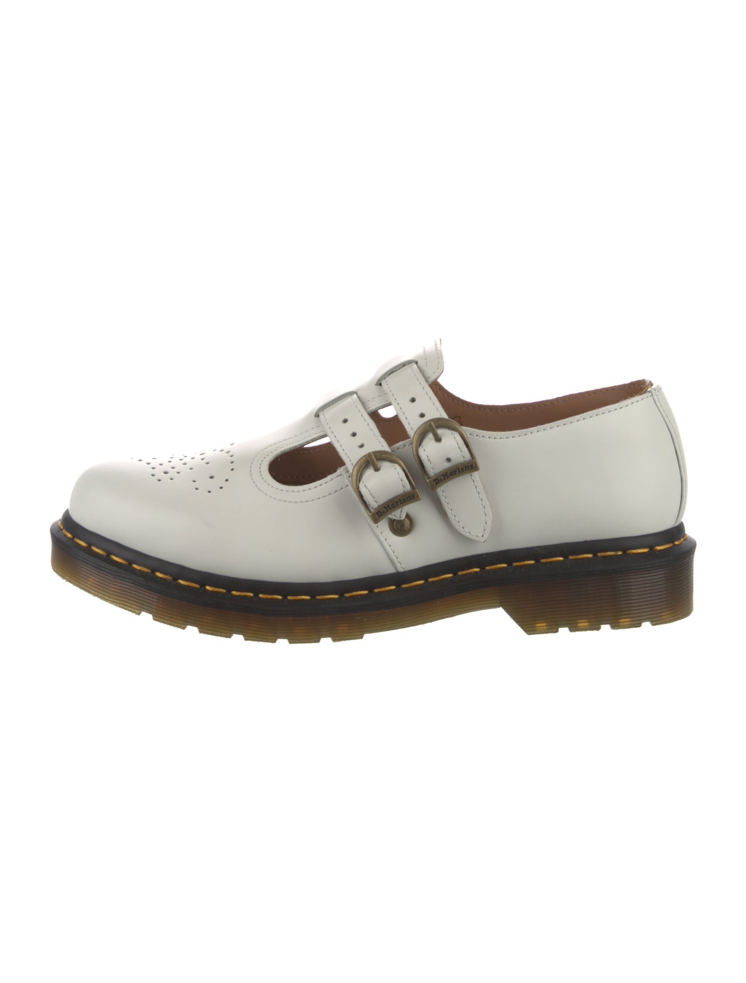 Dr. Martens Leather Lasercut Accents Mary Jane Flats