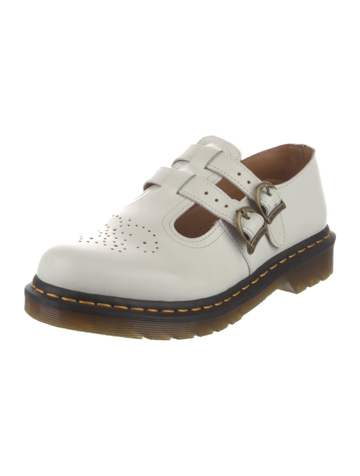 Dr. Martens Leather Lasercut Accents Mary Jane Flats