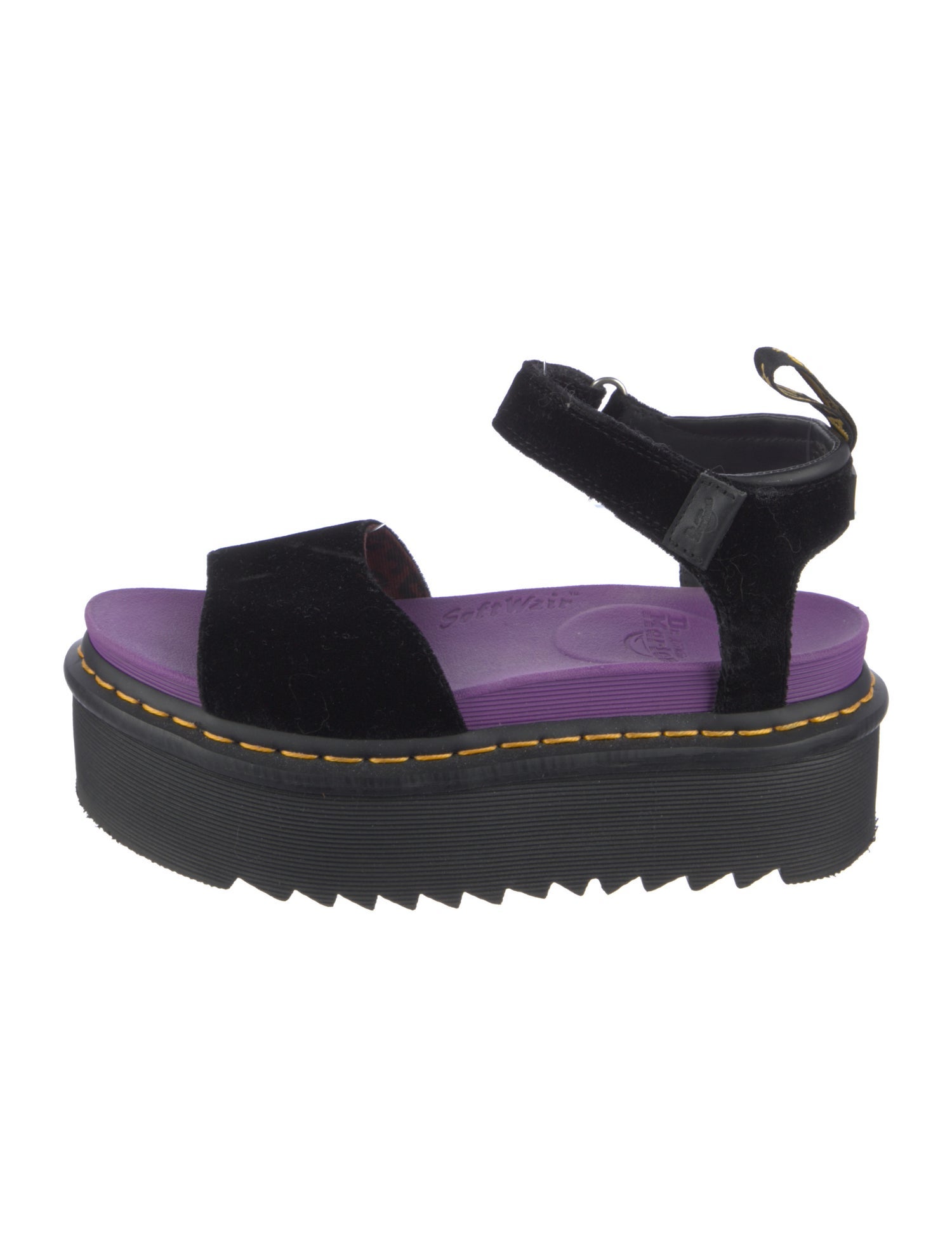 Dr. Martens Velvet Slingback Sandals