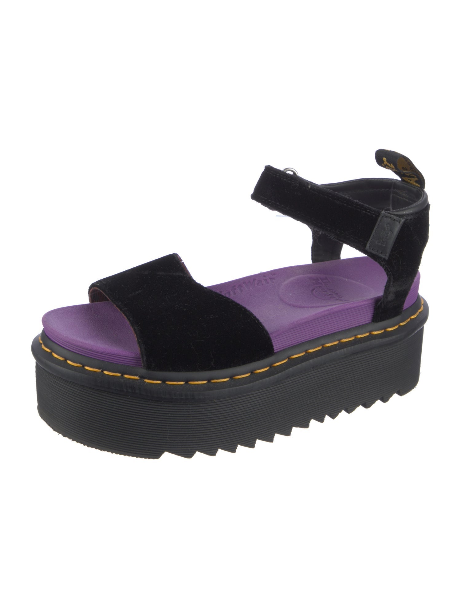 Dr. Martens Velvet Slingback Sandals