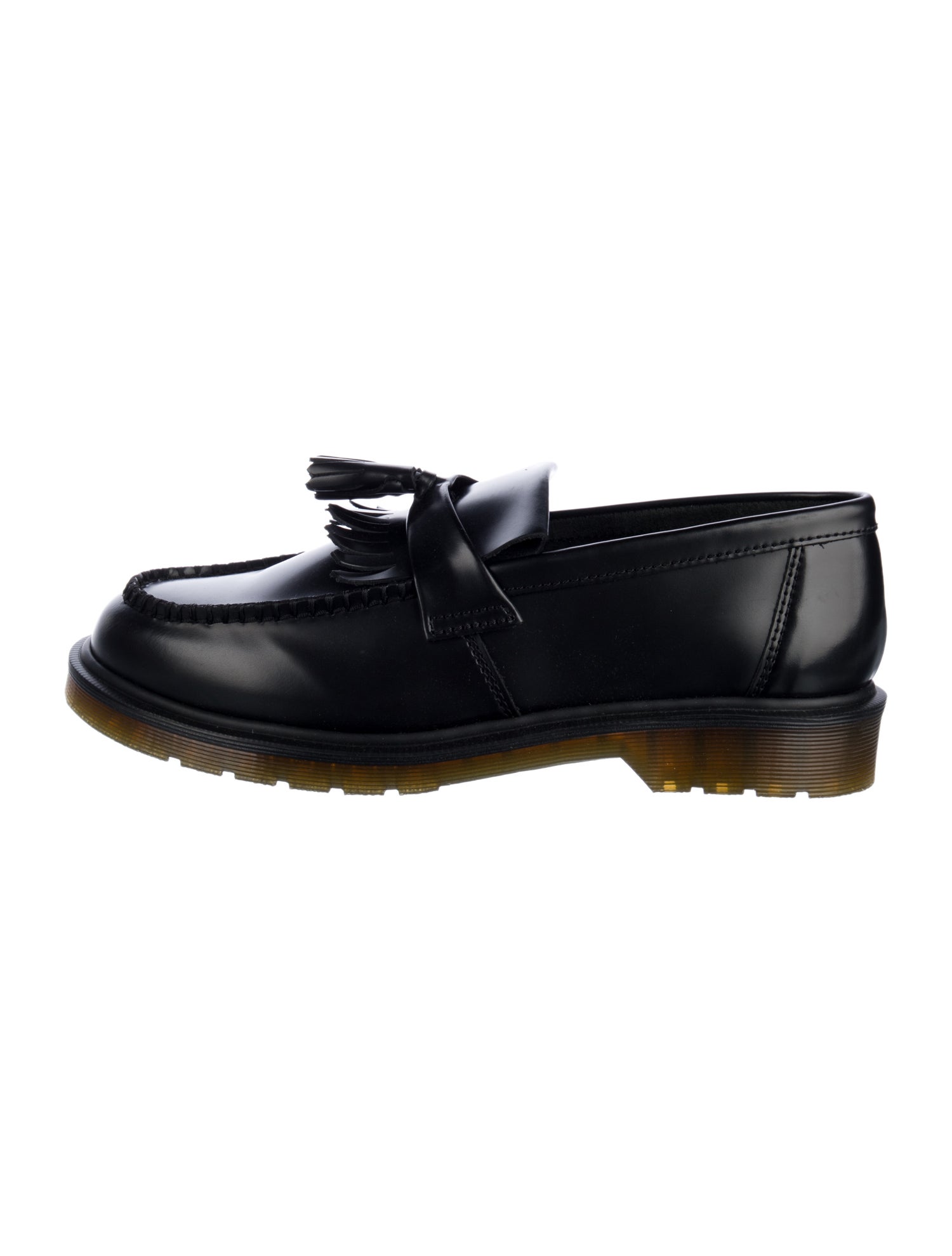 Dr. Martens Leather Tassel Accents Dress Loafers