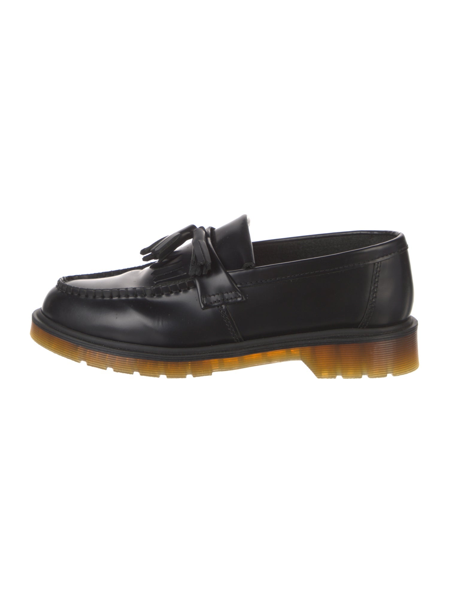 Dr. Martens Leather Tassel Accents Dress Loafers