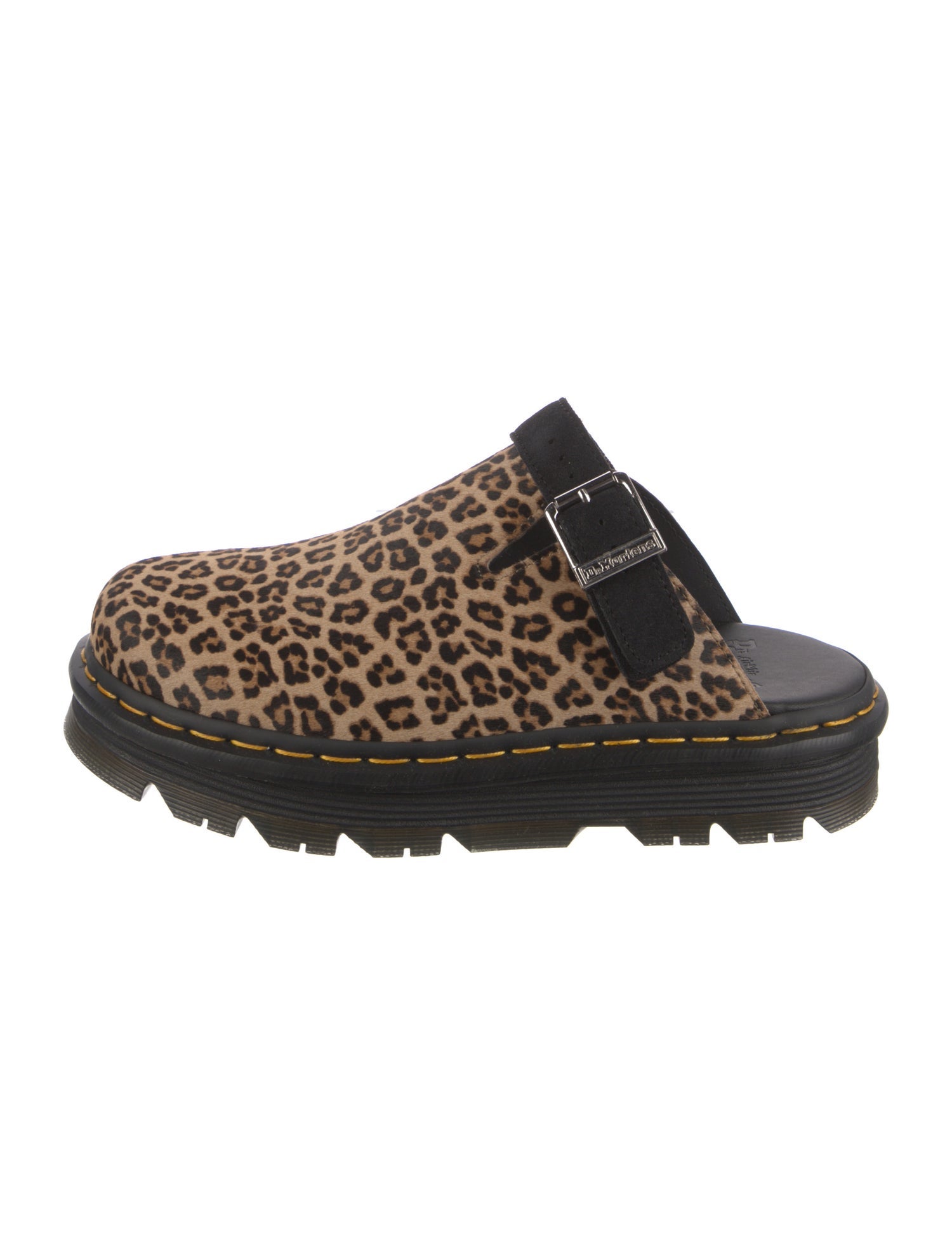 Dr. Martens Leather Animal Print Mules w/ Tags