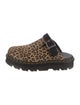 Dr. Martens Leather Animal Print Mules w/ Tags