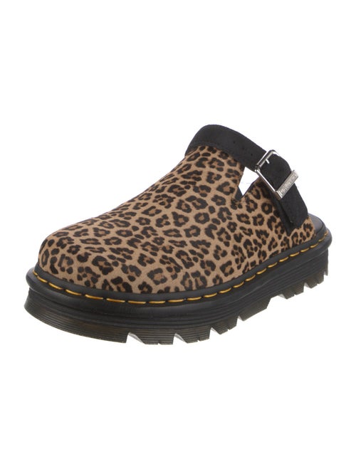 Dr. Martens Leather Animal Print Mules w/ Tags