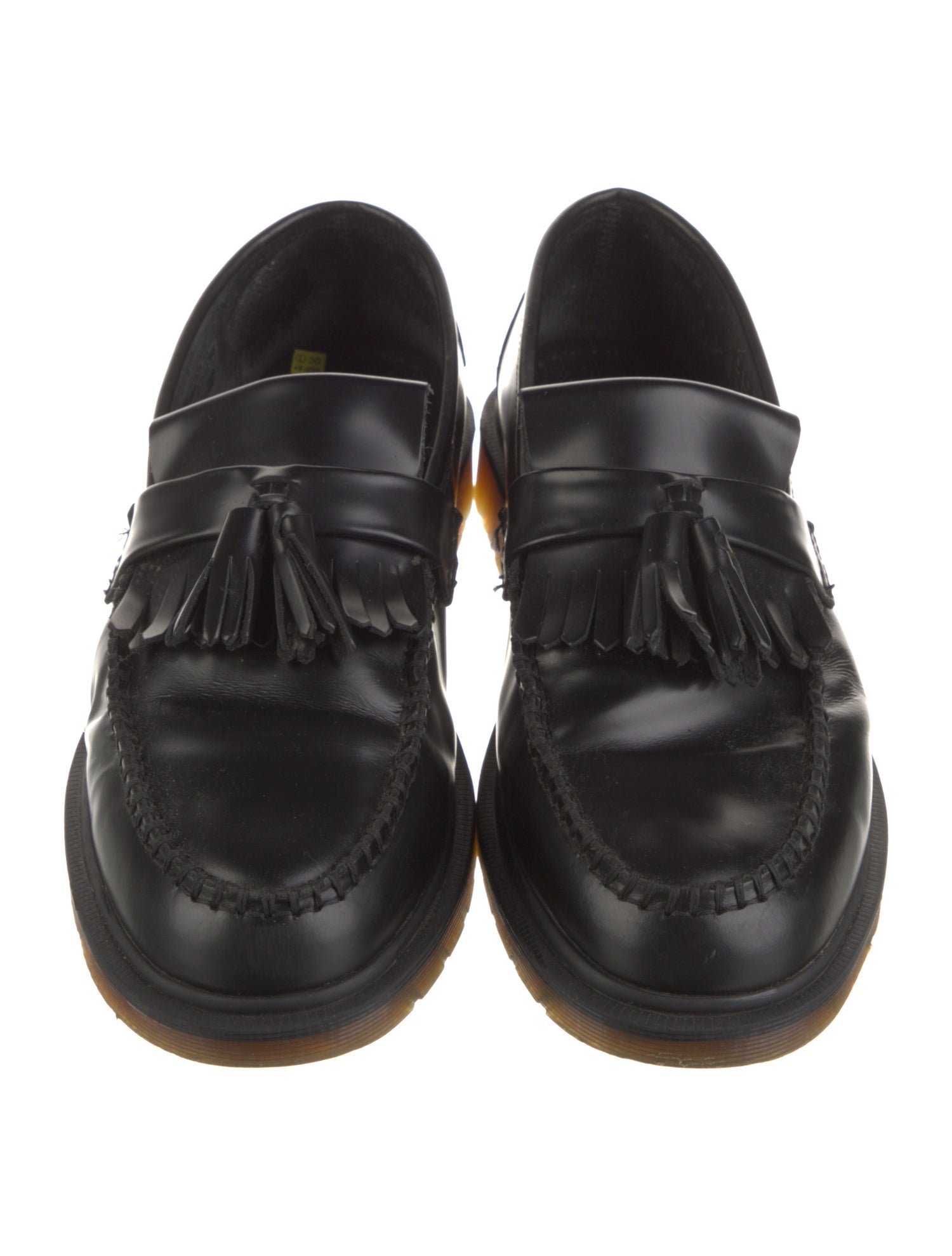 Dr. Martens Leather Tassel Accents Dress Loafers