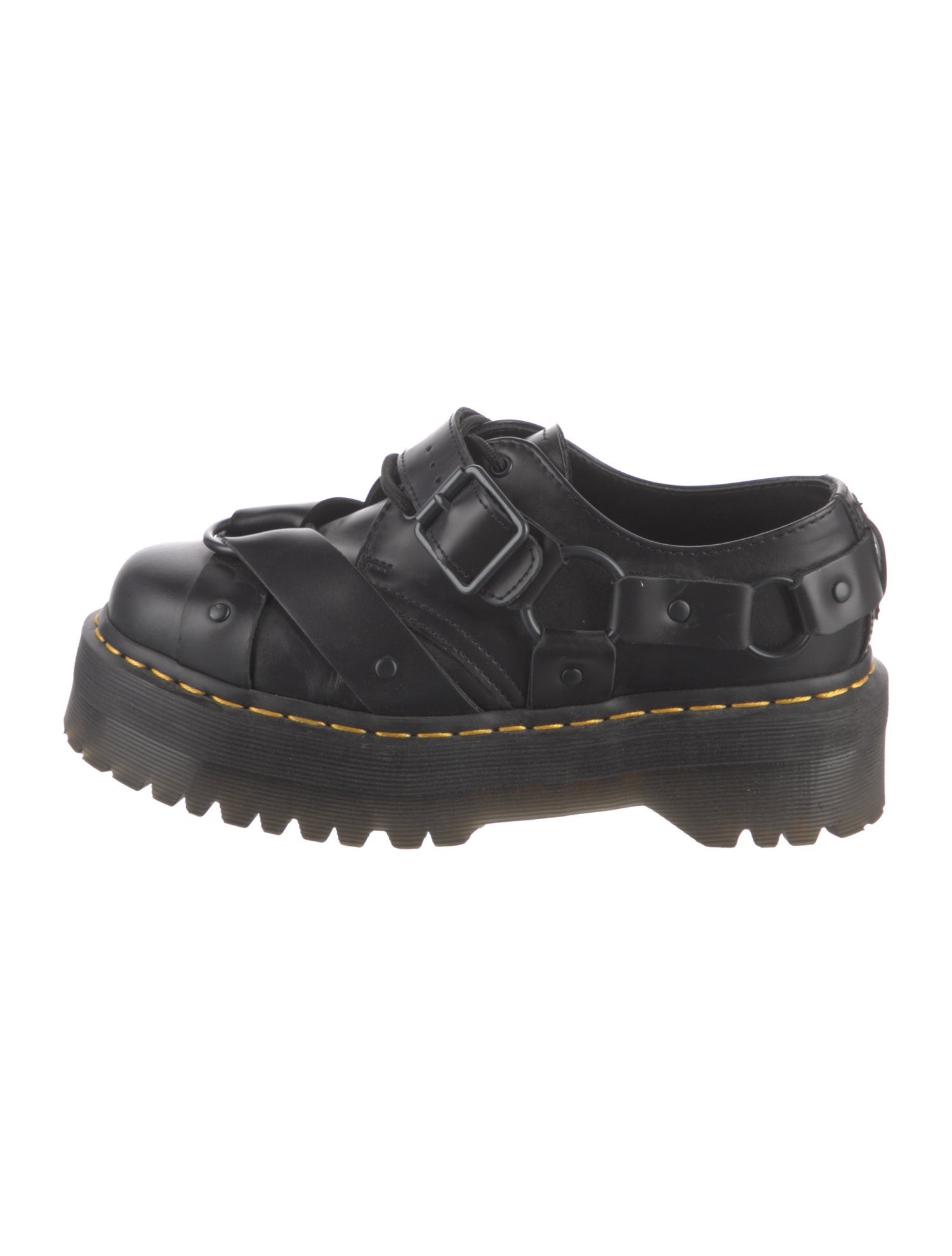 Dr. Martens Leather Whipstitch Trim Loafers