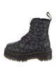 Dr. Martens Leather Printed Combat Boots