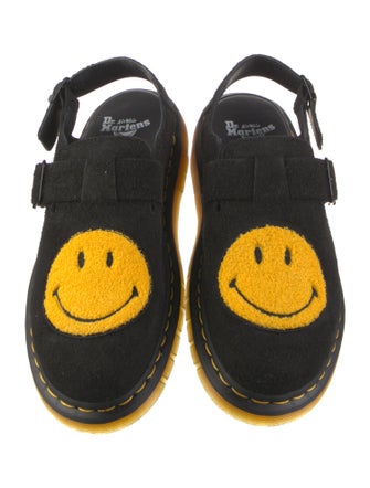 Dr. Martens Suede Graphic Print Slingback Flats