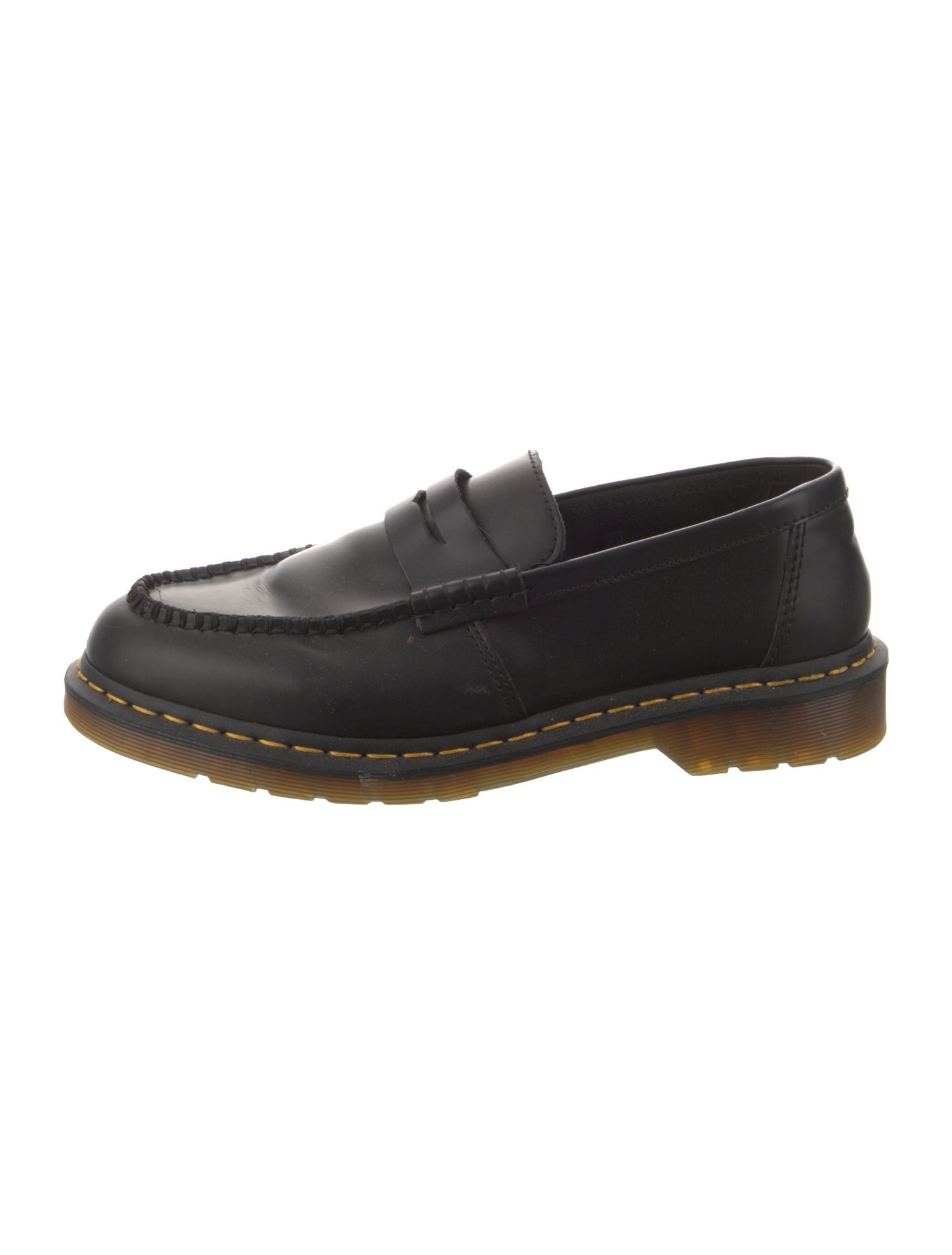 Dr. Martens Leather Fringe Trim Accent Loafers