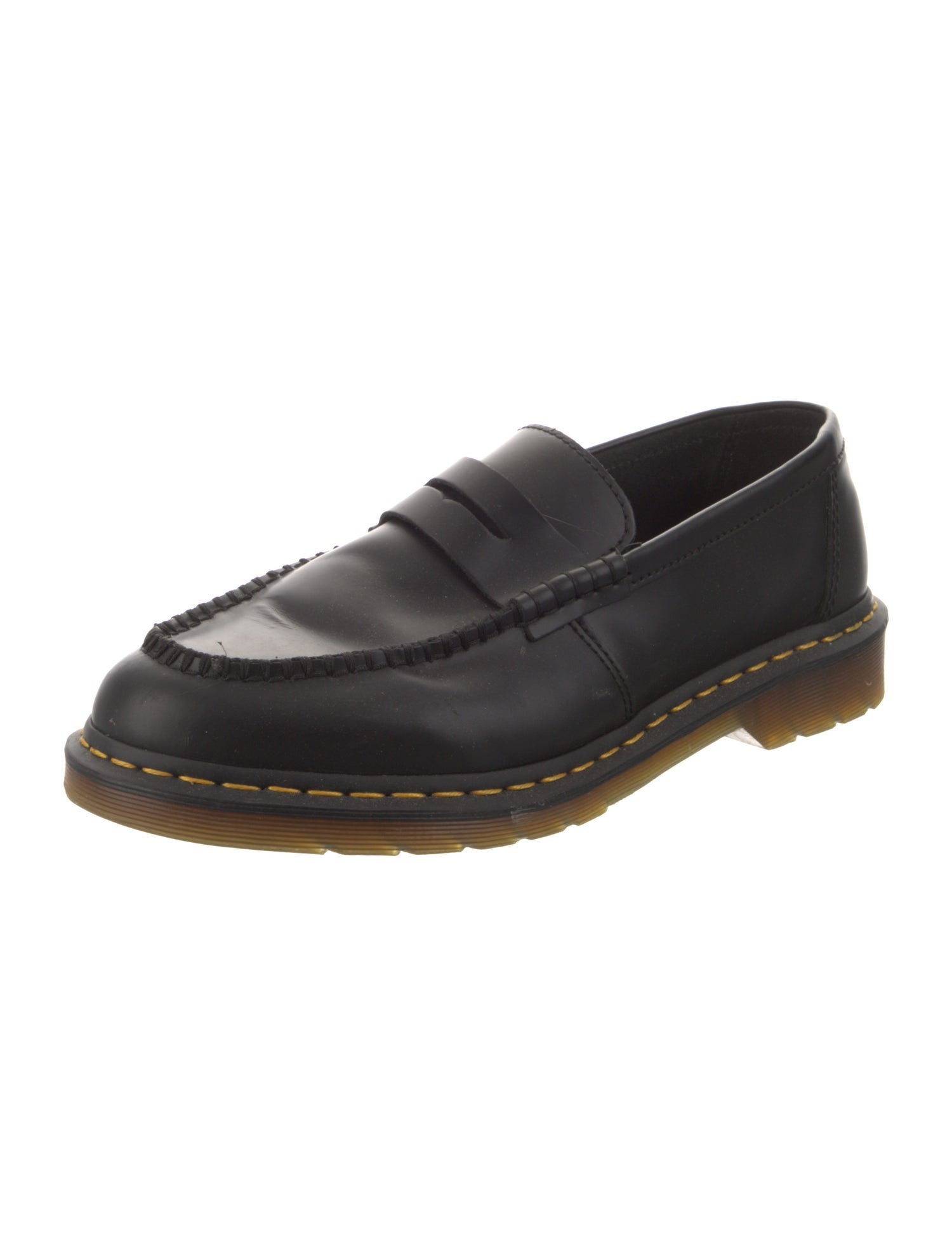 Dr. Martens Leather Fringe Trim Accent Loafers
