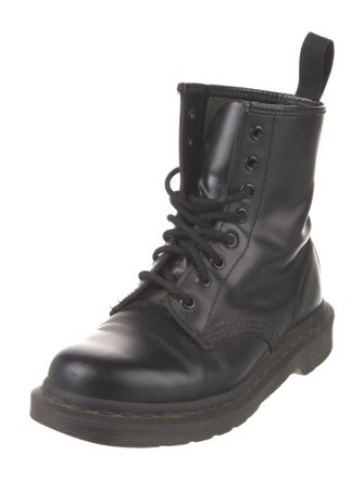 Dr. Martens Leather Grosgrain Trim Combat Boots