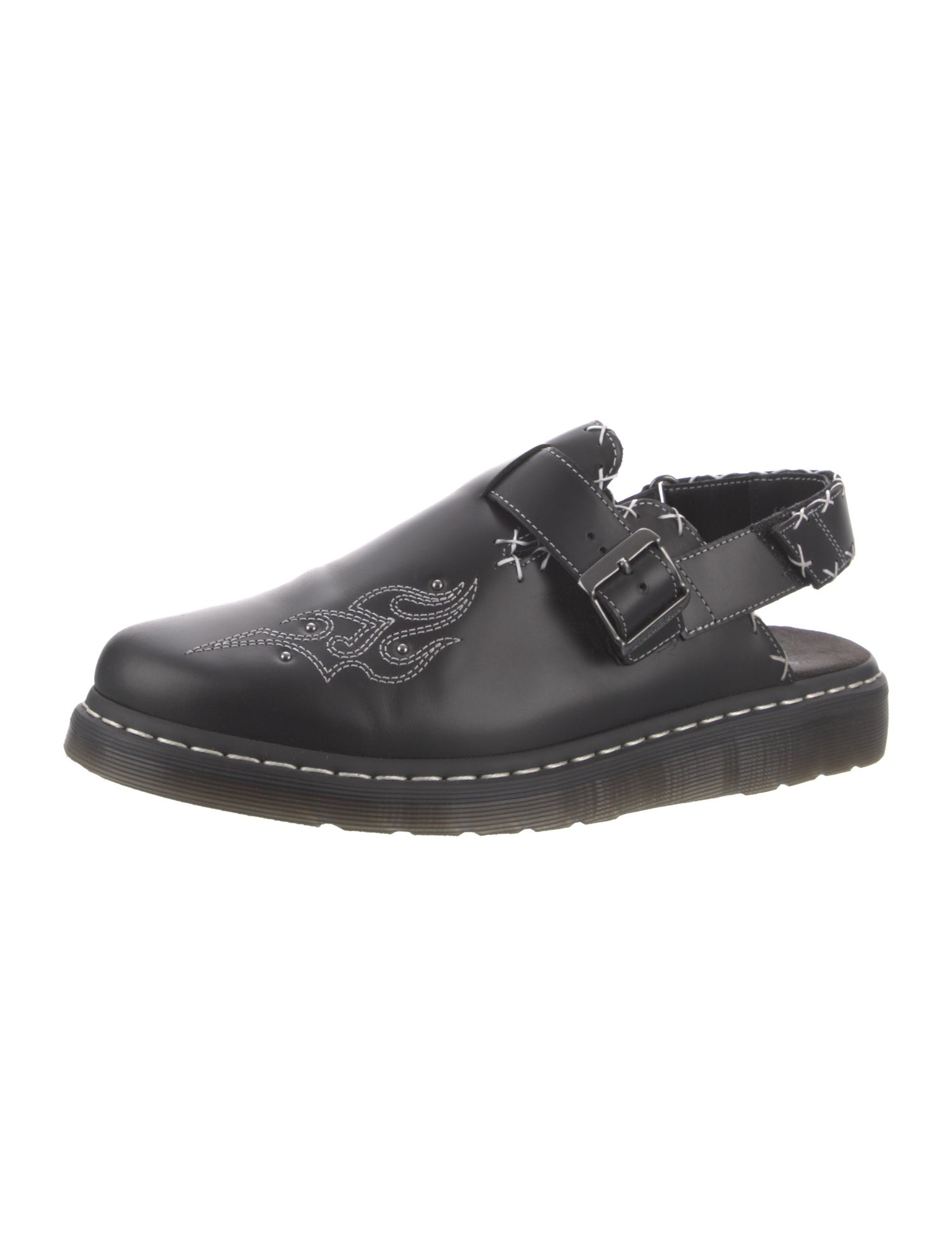 Dr. Martens Leather Studded Accents Slippers