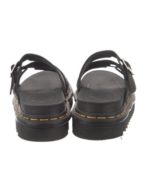 Dr. Martens Leather Whipstitch Trim Slides