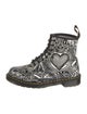 Dr. Martens Leather Printed Lace-Up Boots