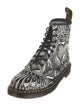 Dr. Martens Leather Printed Lace-Up Boots