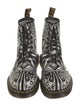 Dr. Martens Leather Printed Lace-Up Boots