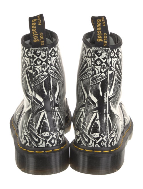 Dr. Martens Leather Printed Lace-Up Boots