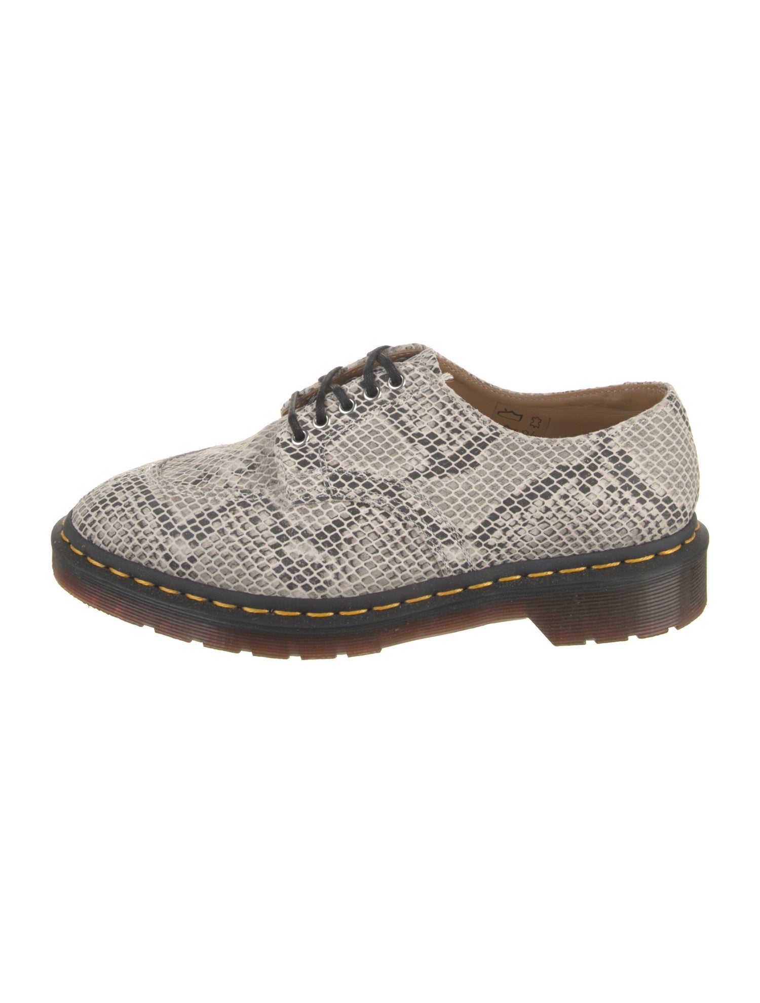 Dr. Martens Leather Animal Print Oxfords