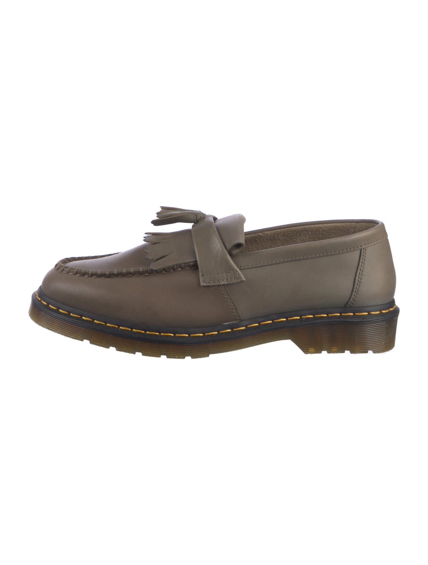 Dr. Martens Leather Tassel Accents Dress Loafers