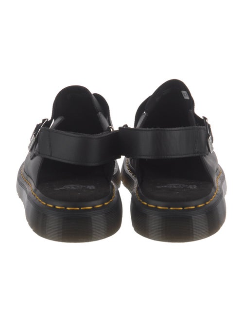 Dr. Martens Leather Fringe Trim Accent Slippers