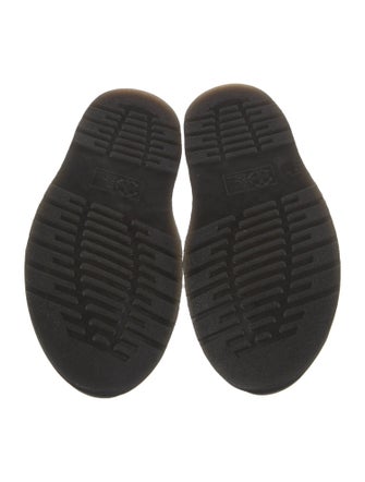 Dr. Martens Leather Fringe Trim Accent Slippers