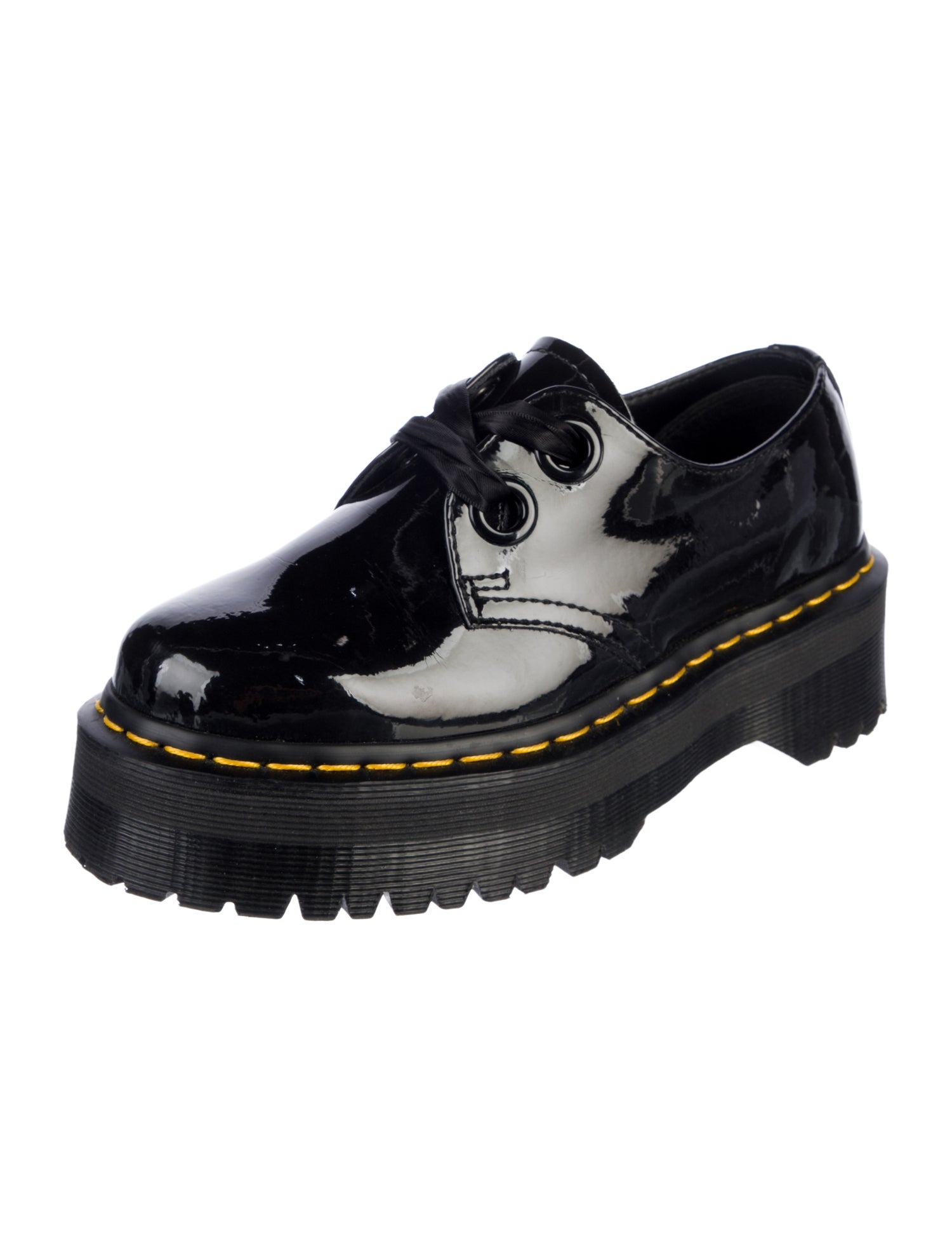 Dr. Martens Patent Leather Printed Chunky Sneakers