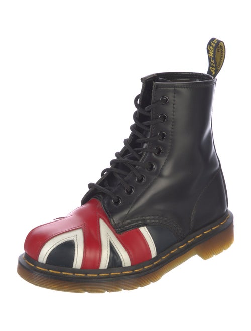 Dr. Martens Leather Patterned Combat Boots