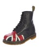 Dr. Martens Leather Patterned Combat Boots